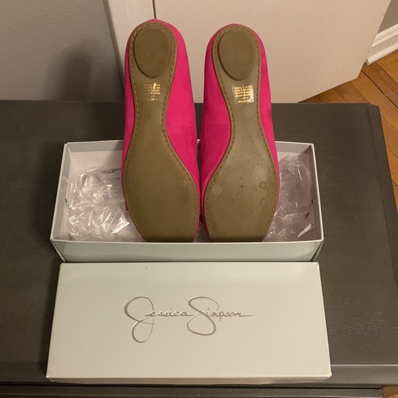 Jessica Simpson JS Matine Deep Pink Flats - Picture 4 of 4